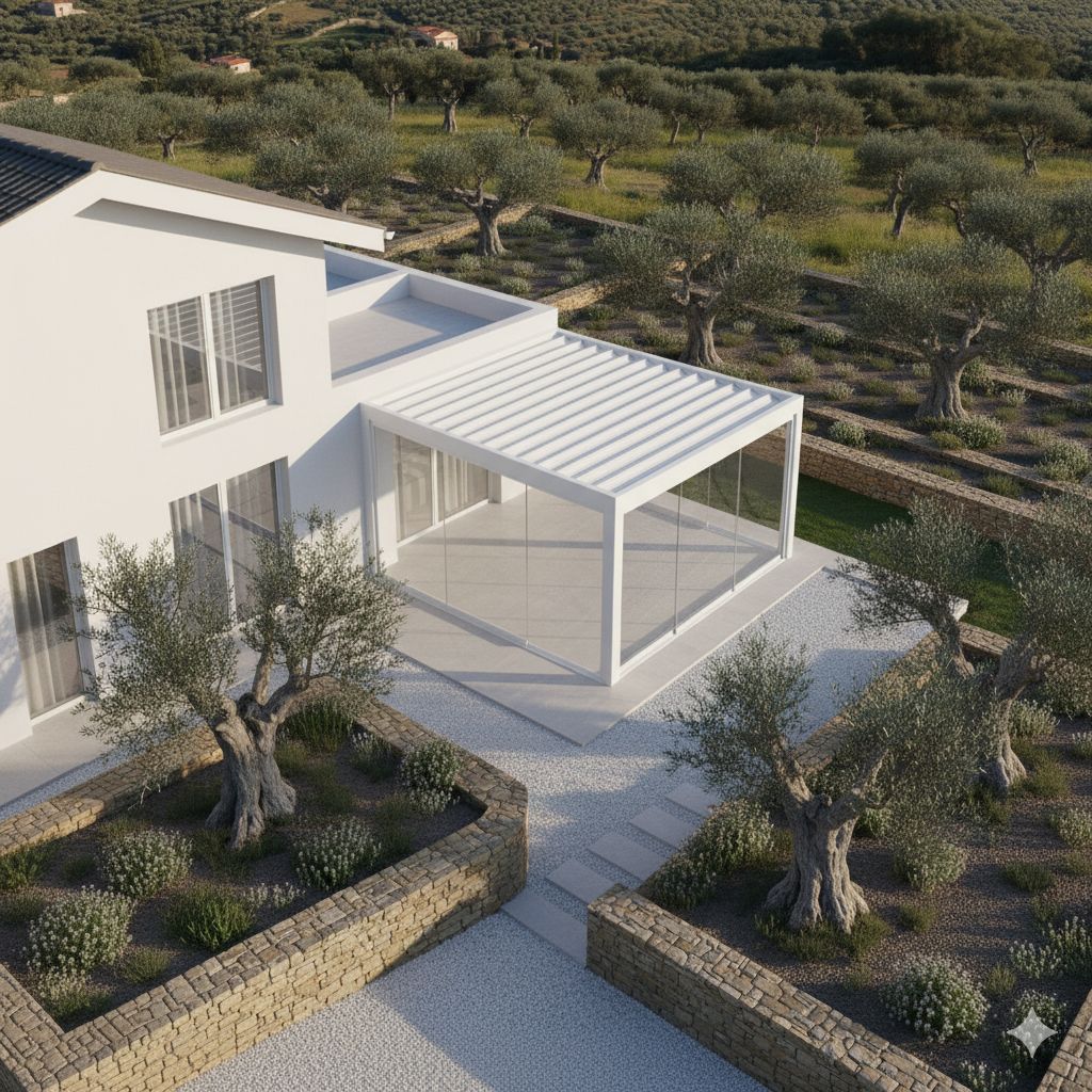 Casa Privata - Pergola Bioclimatica con Chiusure