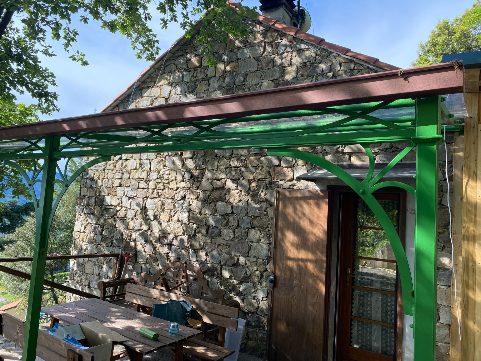 Casa Privata - Pergola Ferro addossata.